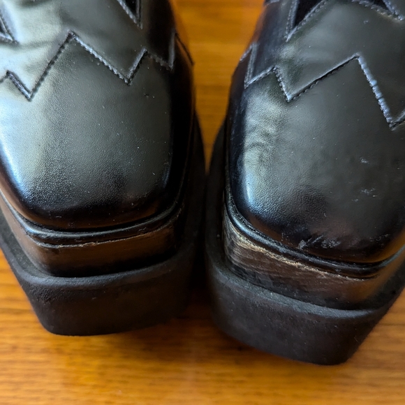 Stella McCartney Elyse Black Star Platform Shoes - Picture 6 of 10